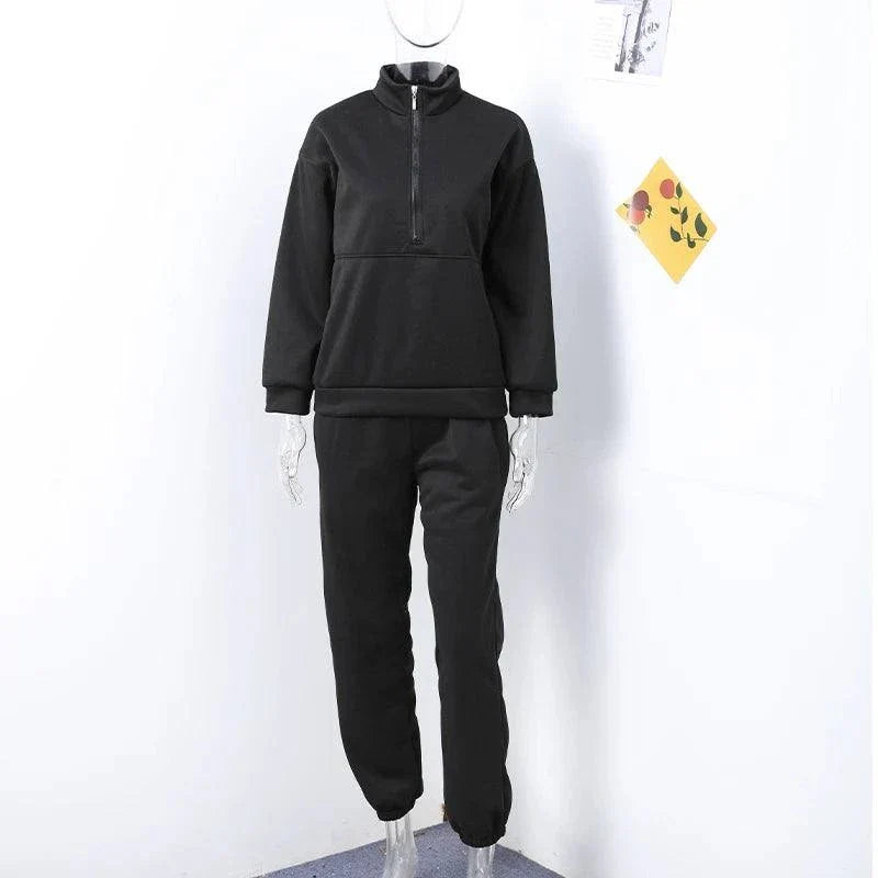 Women's Autumn Winter Sport Set – Sweatshirt & Pants Suit