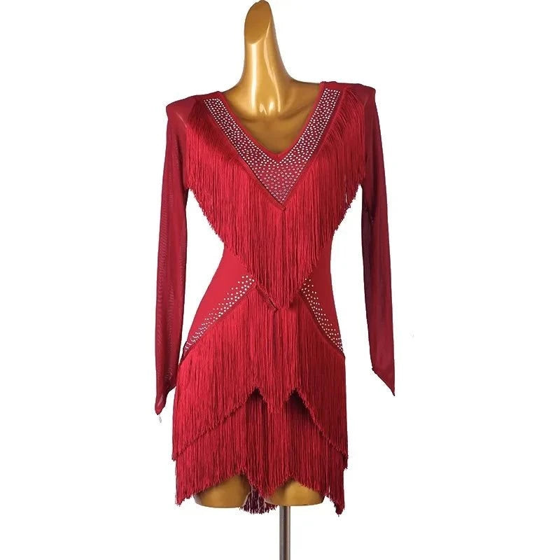 Elegant Latin Dance Competition Dress