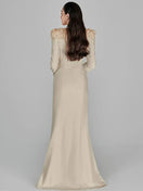 Switch DEAT Elegant V-Neck Embroidered Evening Dress 2 image