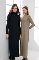 Switch Winter Turtleneck Ribbed Maxi Dress 1 image