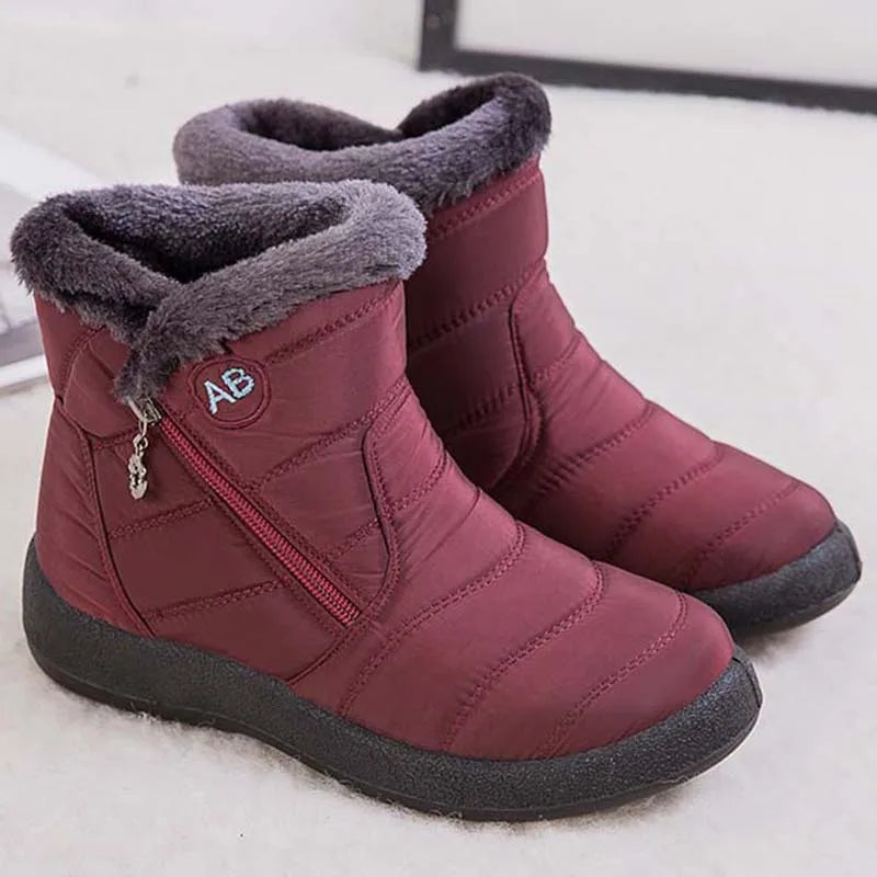 Women's Waterproof Winter Boots with Soft Fur | Alfadarling