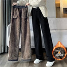 Switch Winter Warm Lambswool High Waist Wide Leg Pants for Women 2 image