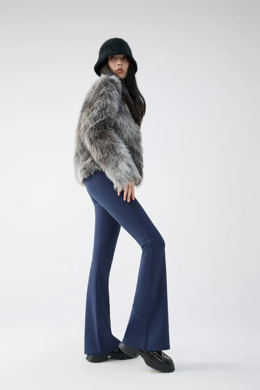 BIVIGAOS Autumn Winter Micro Flared Pants Leggings