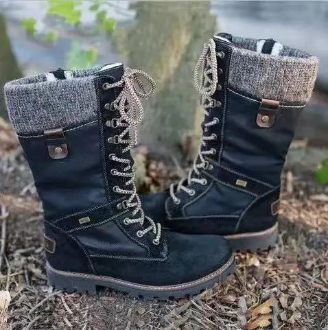 Stylish Mid-Calf Suede Winter Boots for Women