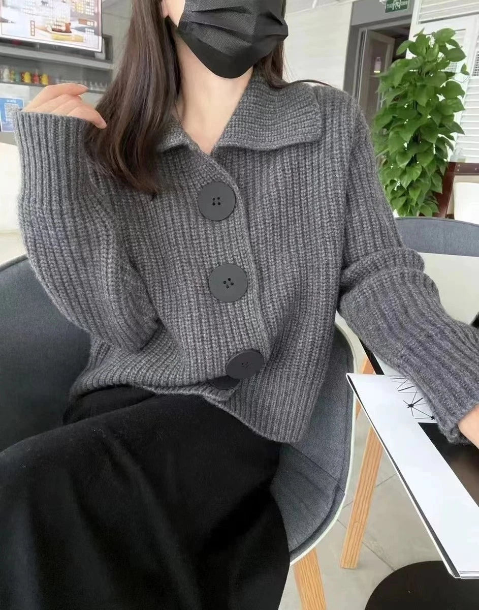 Cozy Chunky Knit Cardigan Jacket for Women