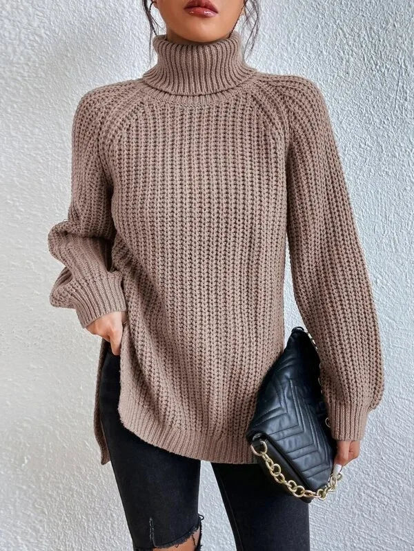 Elegant Oversized Winter Turtleneck Sweater