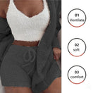 Switch 3PCS Thickened Warm Sleepwear Set for Winter 2 image