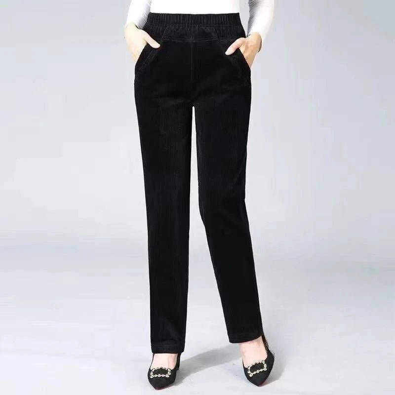 Spring Winter Fleece-Lined Skinny Pencil Pants