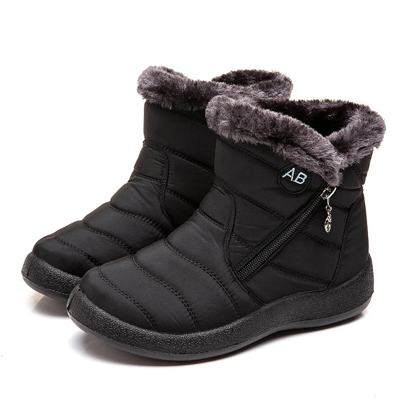 Women's Waterproof Winter Boots with Soft Fur | Alfadarling