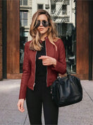 Switch Chic Slim Fit Faux Leather Jacket 2 image