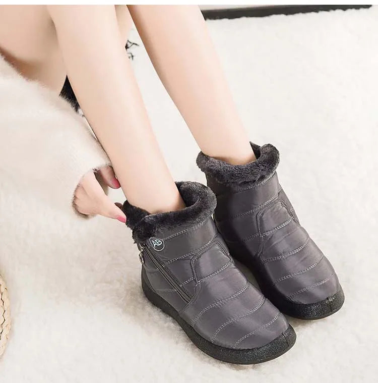 Women's Waterproof Winter Boots with Soft Fur | Alfadarling