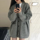 Switch Autumn Winter Women’s V-Neck Loose Cardigan 1 image