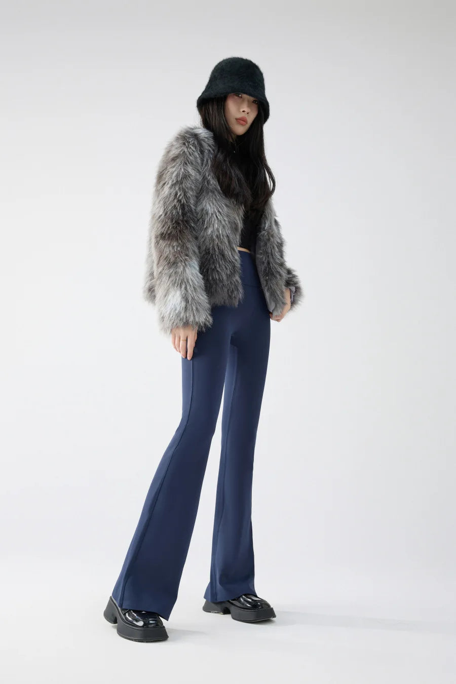 BIVIGAOS Autumn Winter Micro Flared Pants Leggings