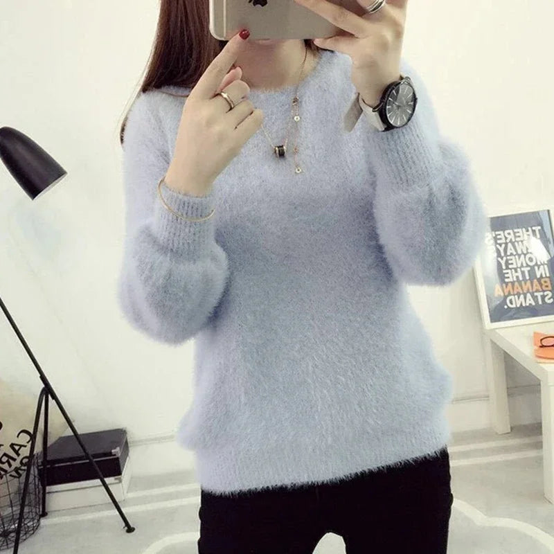 Women’s Puff Sleeve Knitted Sweater