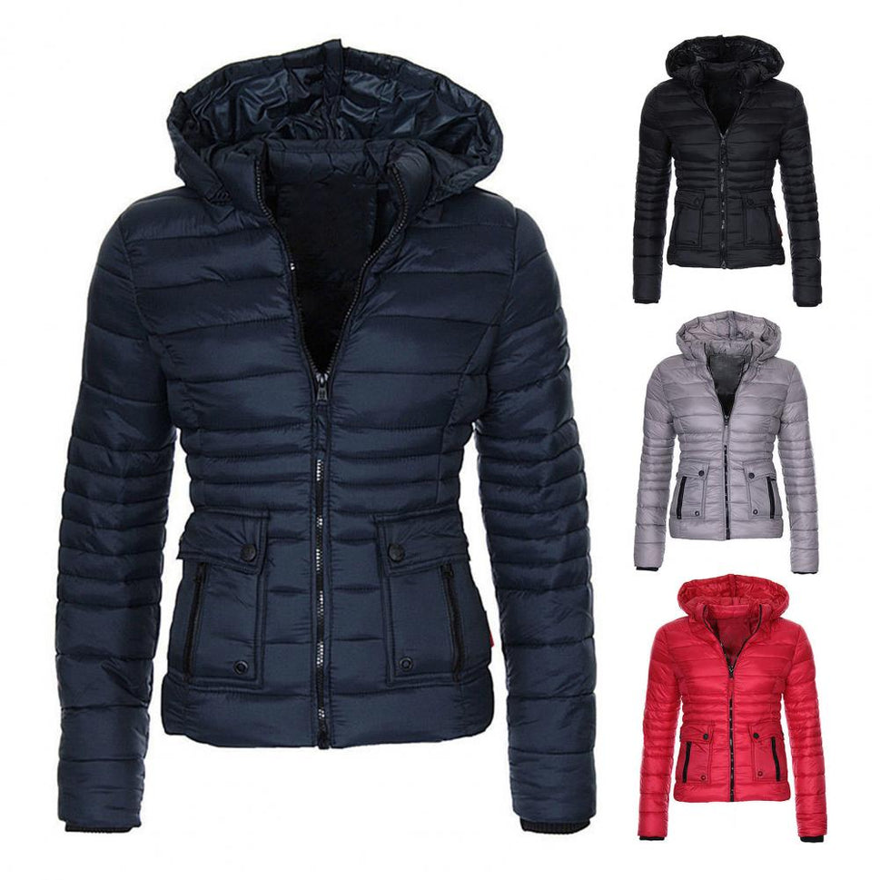 Cotton Padded Parka Women Jacket - Warm & Stylish Winter Outwear