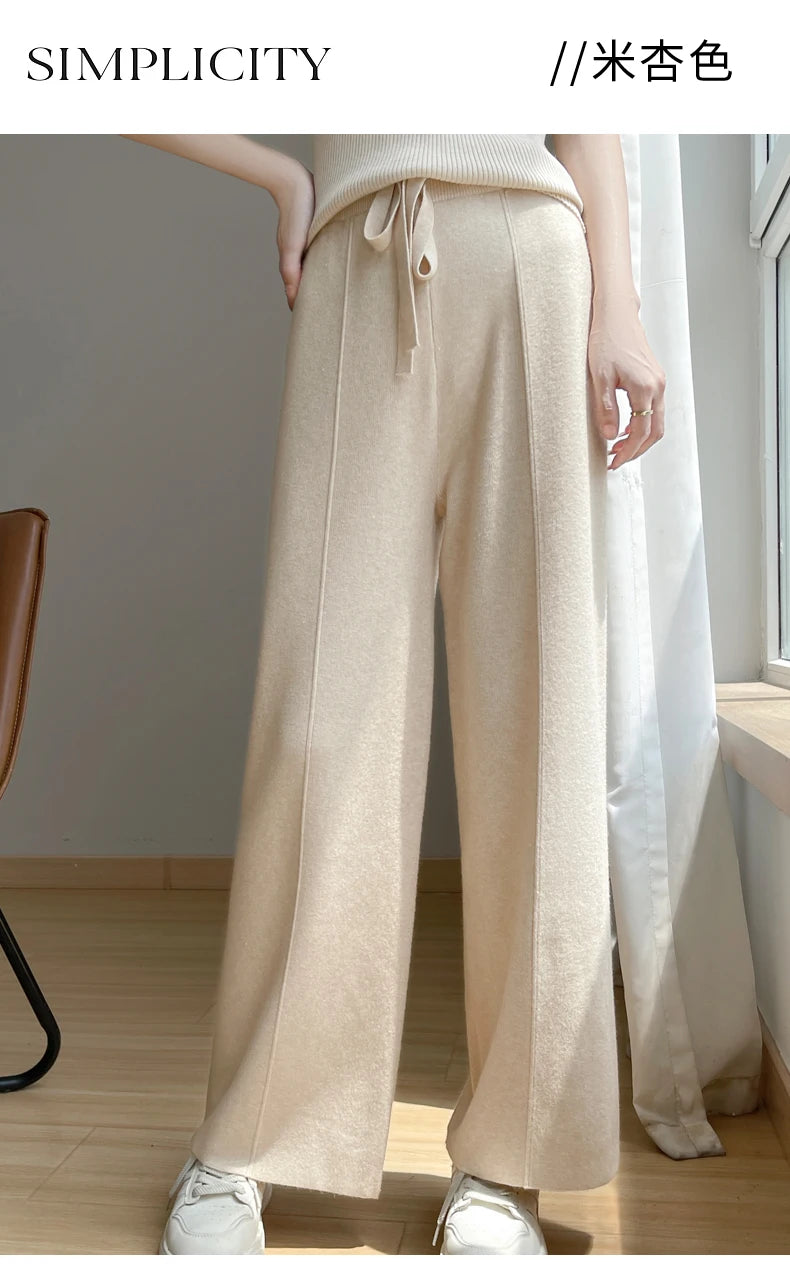 Women's High-Waist Cashmere Sports Pants