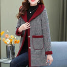 Switch Add Velvet Plaid Coat for Women 2 image