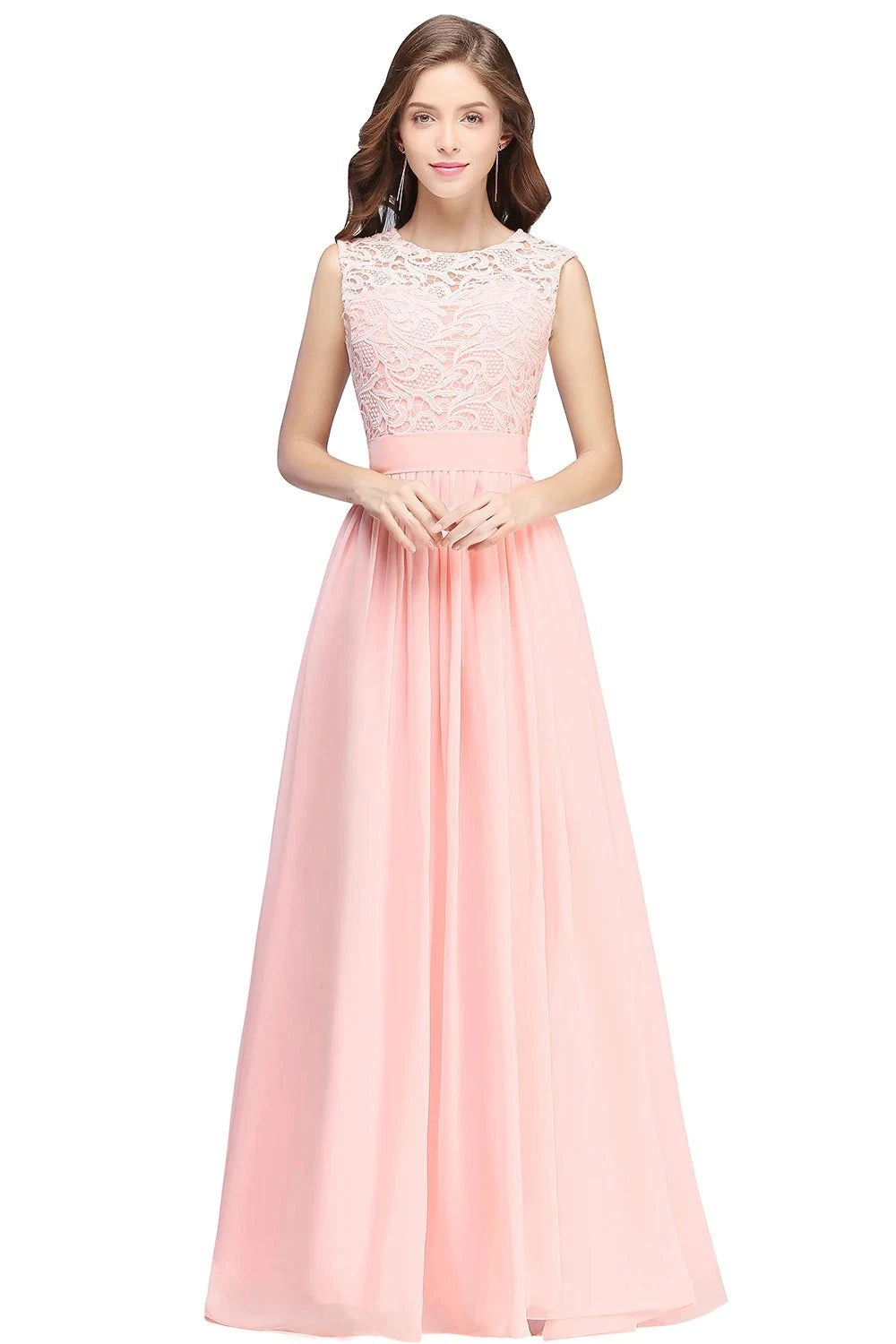 Elegant Lace Chiffon Evening Dress