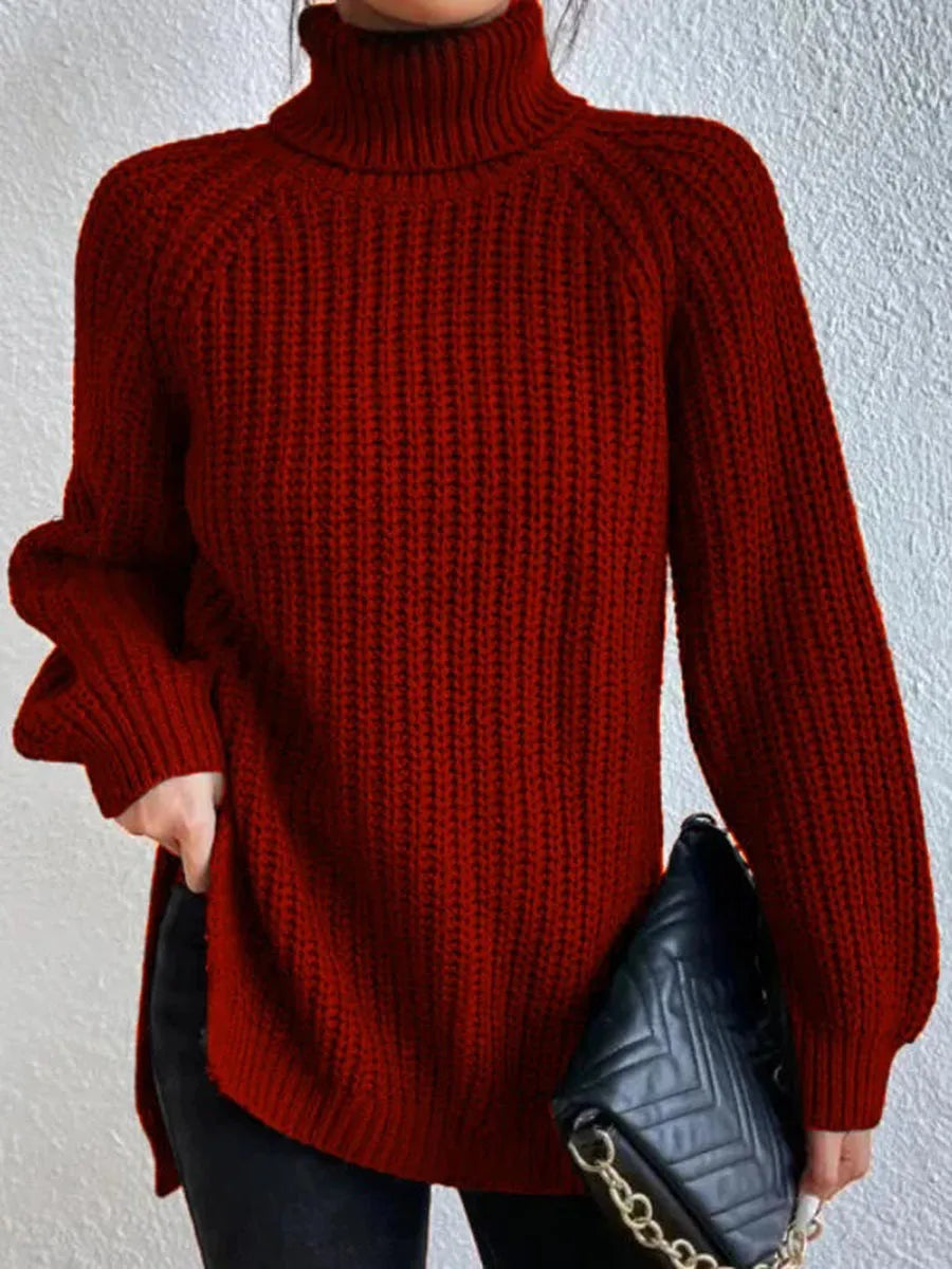 Elegant Oversized Winter Turtleneck Sweater