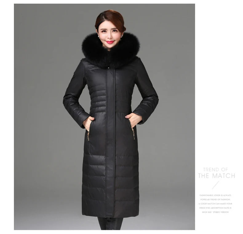 Shengyu Boya Over-The-Knee Long Down Jacket