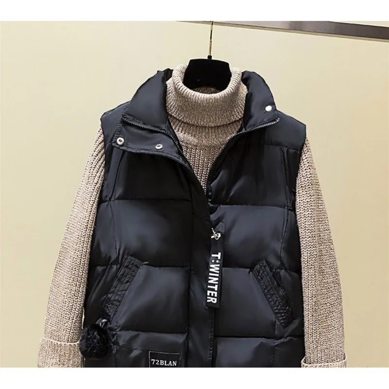 Winter Sleeveless Vests Coat for Women