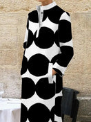 Switch Polka-Dot Split-Side Long Dress 2 image