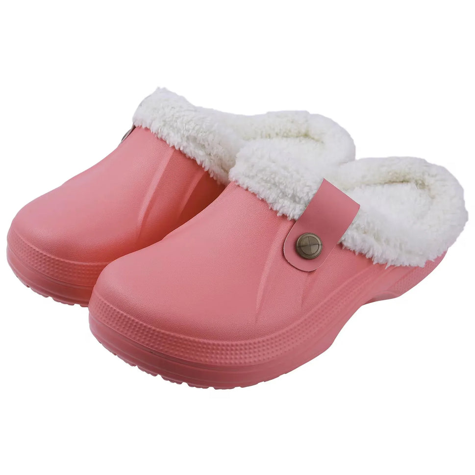 Crestar Memory Foam Fur Lined Clogs