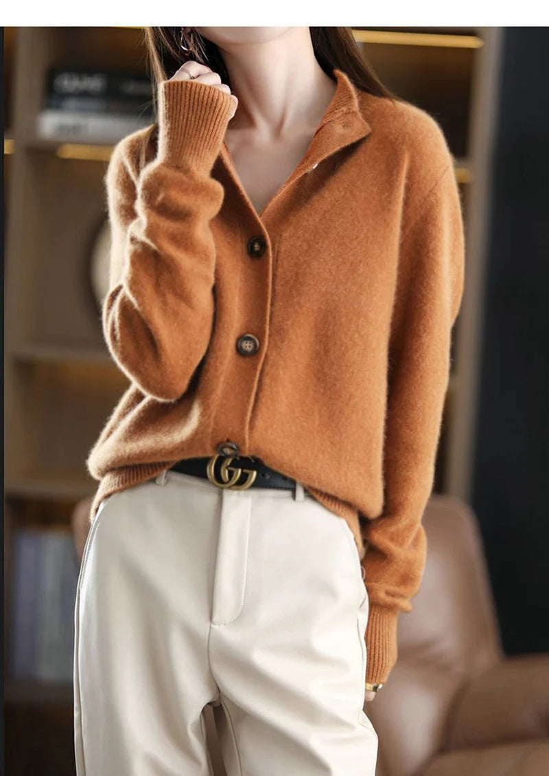 Elegant Vintage Knitting Cardigan for Women