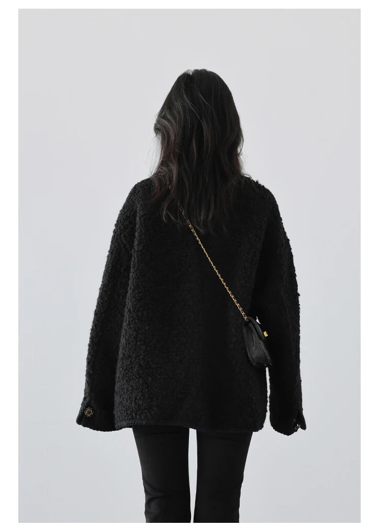 CHIC VEN Women's Woolen Coat - Autumn Winter