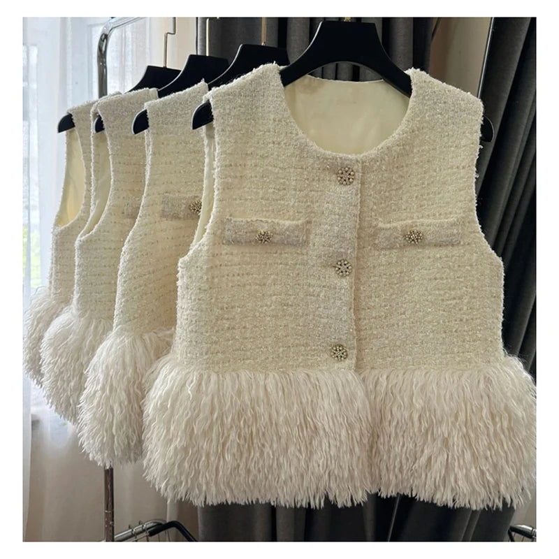 Wool Vest Jacket for Women