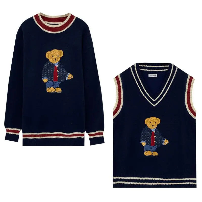 Lazy Knitwear Bear Pullover - Youthful & Warm