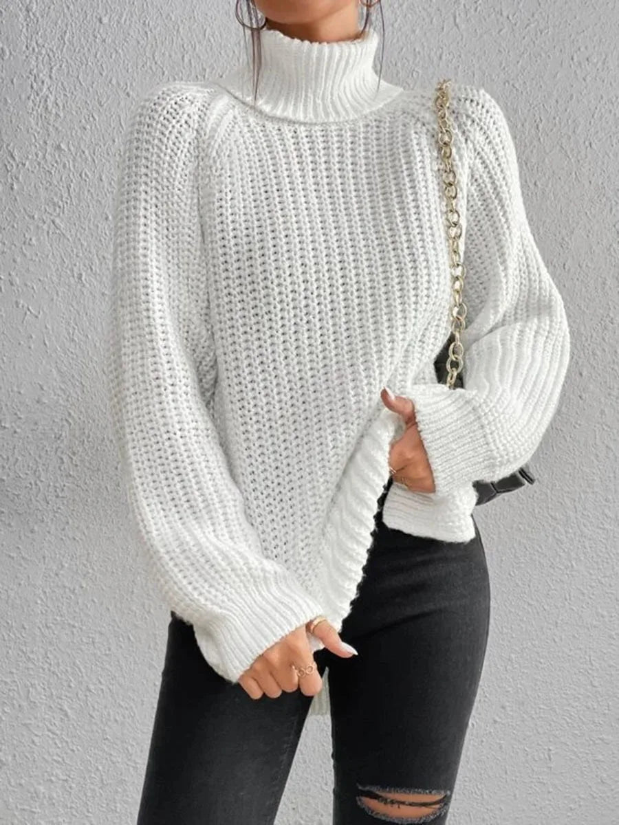 Elegant Oversized Winter Turtleneck Sweater