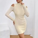 Switch Chic High-Neck Knit Dress for Fall &amp; Winter 3 image