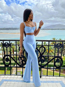 Switch Stylish Blue Bodycon Two-Piece Set 1 image