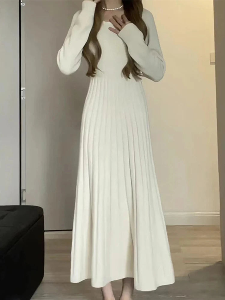 Elegant Knitted Long Dresses for Women