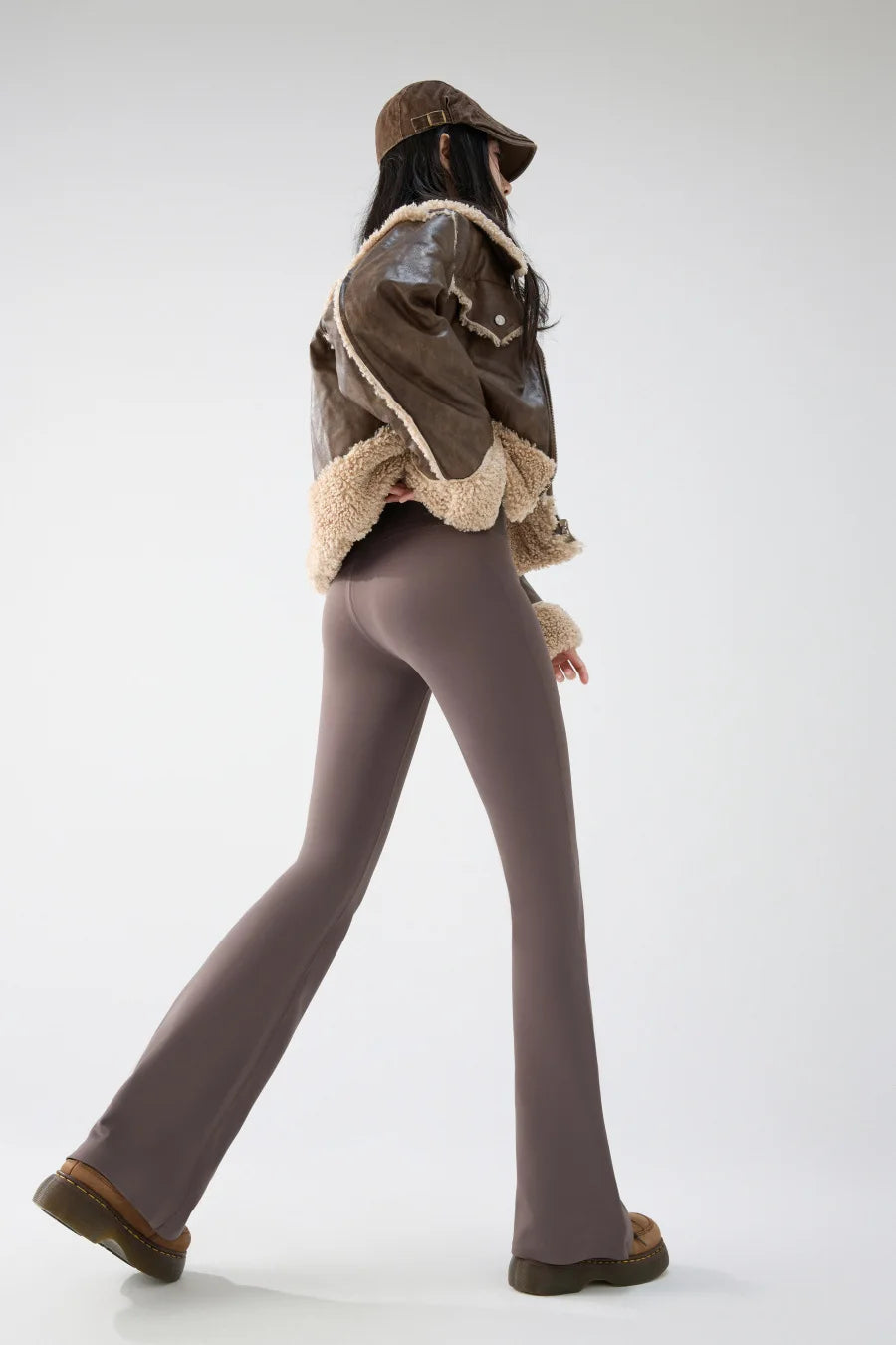 BIVIGAOS Autumn Winter Micro Flared Pants Leggings