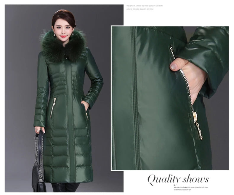 Shengyu Boya Over-The-Knee Long Down Jacket