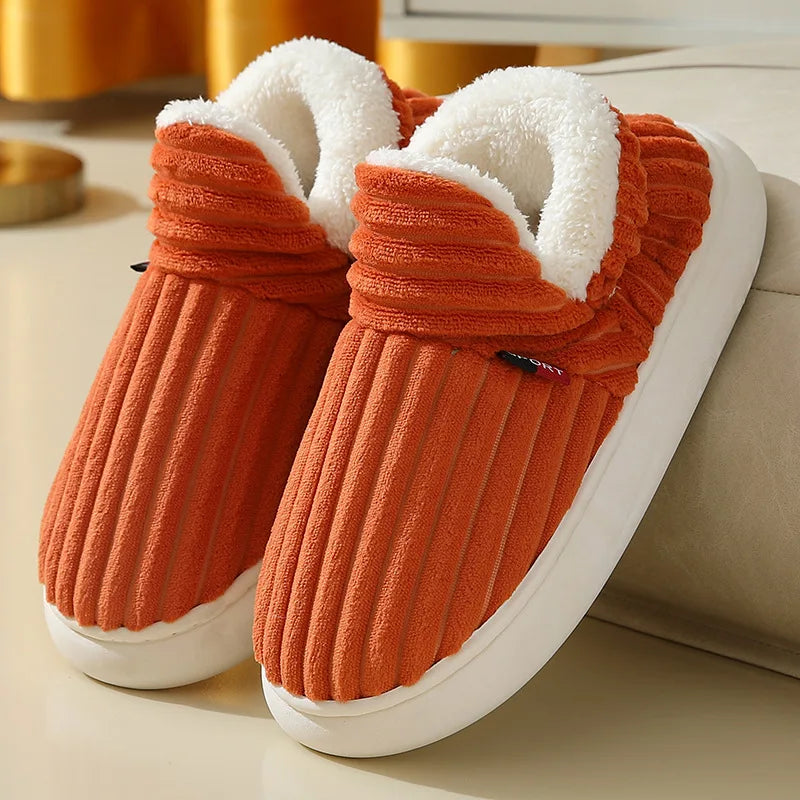 Evshine Women’s Plush Furry Winter Slippers