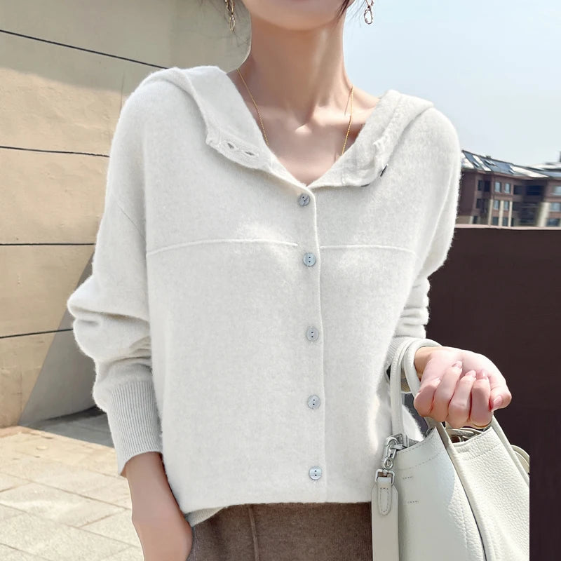 Fall/Winter  Women's Pure Wool Cardigan