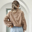 Switch Autumn Cropped Corduroy Jacket - Vintage Winter Style 2 image