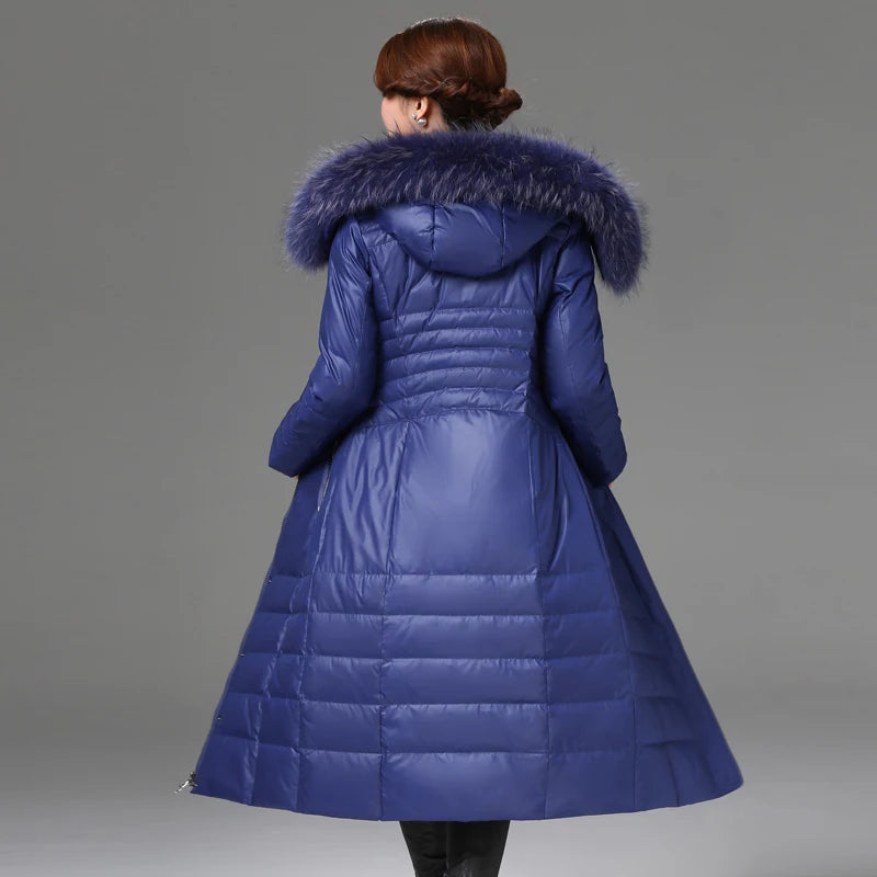 Shengyu Boya Over-The-Knee Long Down Jacket