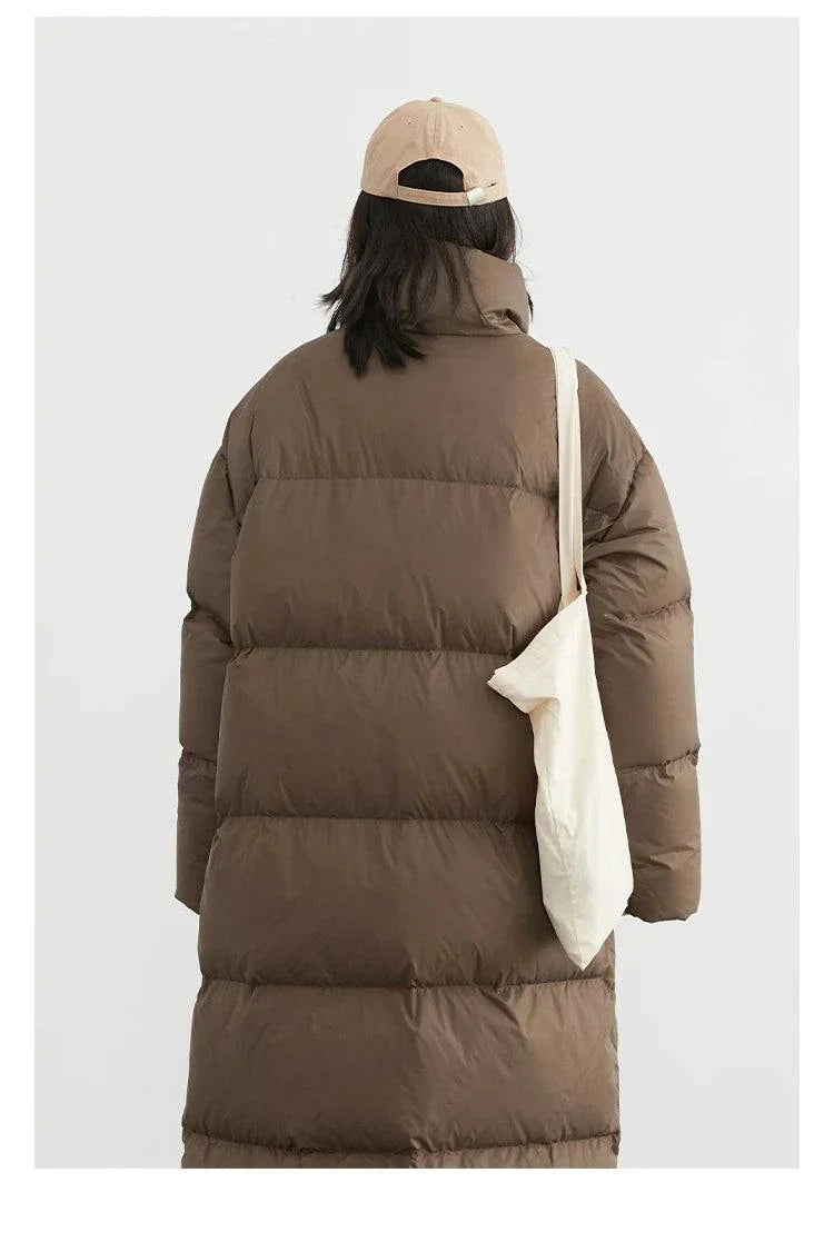 Women’s Long Down Coat - Thick & Warm for Autumn/Winter