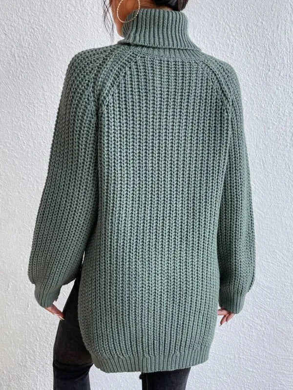 Elegant Oversized Winter Turtleneck Sweater