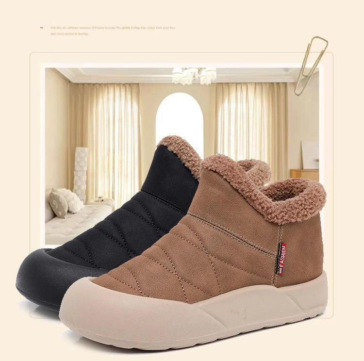 Warm Waterproof Plush Snow Boots for Women