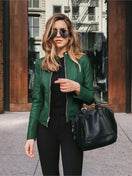 Switch Chic Slim Fit Faux Leather Jacket 3 image