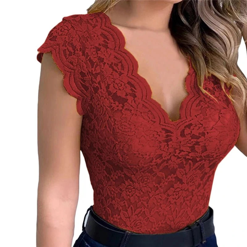 Summer Lace Crochet Cami Top