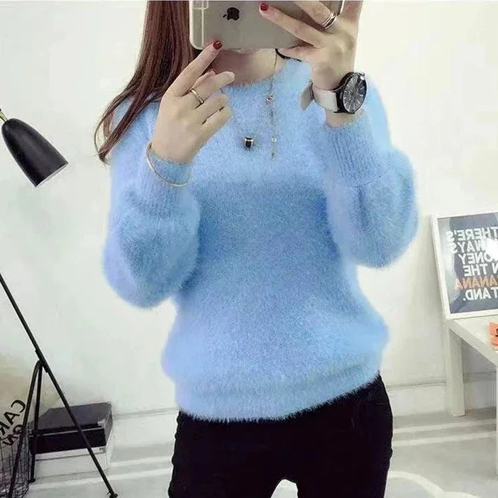 Women’s Puff Sleeve Knitted Sweater