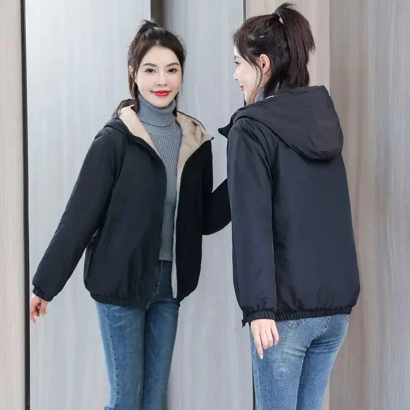 Women's Winter Fleece Hooded Jacket