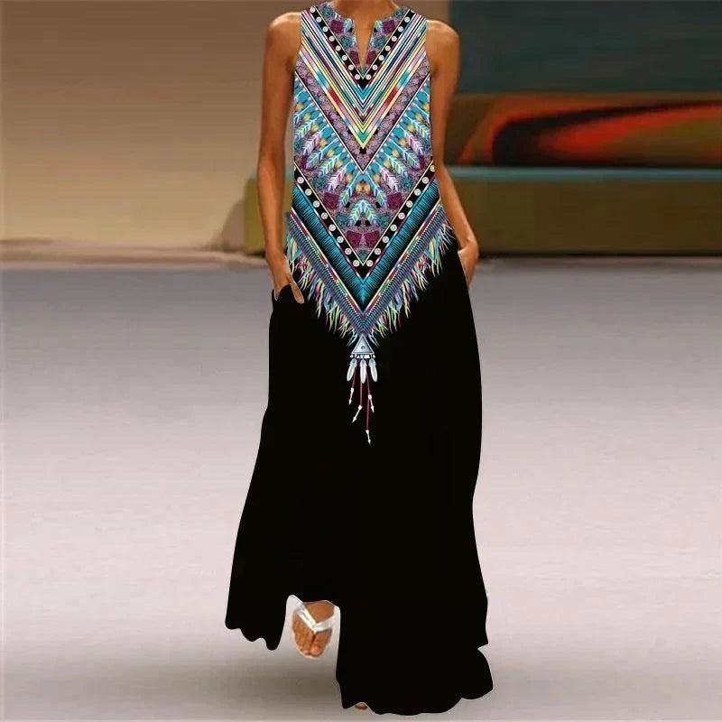 Boho Vintage Maxi Dress