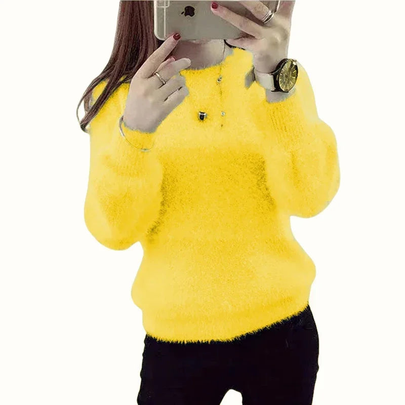 Women’s Puff Sleeve Knitted Sweater